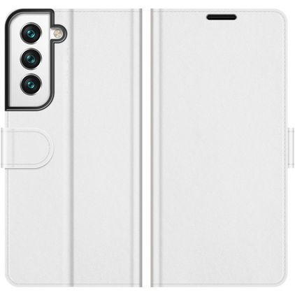 Mobigear Wallet Samsung Galaxy S22 Hülle Klapphülle Geldbörse - Weiß