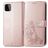 Mobigear Clover Samsung Galaxy A22 5G Hülle Klapphülle Geldbörse - Roségold