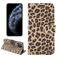 Mobigear Leopard iPhone 13 Hülle Klapphülle Geldbörse - Gelb