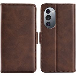 Mobigear Slim Magnet Motorola Edge X30 Hülle Klapphülle Geldbörse - Braun