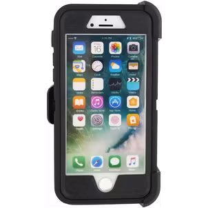 Xccess Survivor Essential iPhone 7 Hülle Hardcase Backcover Stoßfest mit Ständer - Schwarz
