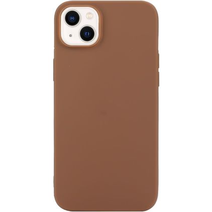 Mobigear Colors iPhone 14 Hülle Flexibles TPU Backcover - Braun