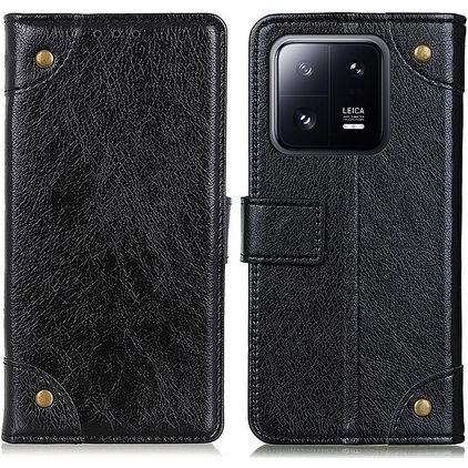 Mobigear Ranch Xiaomi 13 Hülle Klapphülle Geldbörse - Schwarz