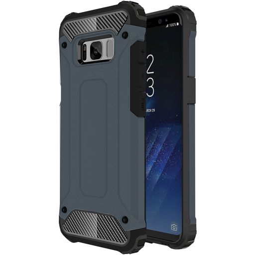 Mobigear Outdoor Samsung Galaxy S8 Hülle Hardcase Backcover Stoßfest - Marineblau