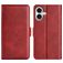 Mobigear Slim Magnet iPhone 17 Hülle Klapphülle Geldbörse - Rot