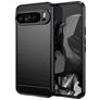 Mobigear Brushed Slim Google Pixel 9 Pro XL Hülle Flexibles TPU Backcover - Schwarz