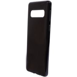 Mobiparts Classic Samsung Galaxy S10 Hülle Flexibles TPU Backcover - Schwarz