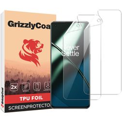 GrizzlyCoat OnePlus 11 Hydrogel TPU Displayschutz - Hüllenfreundlich + Applikator (2er Pack)