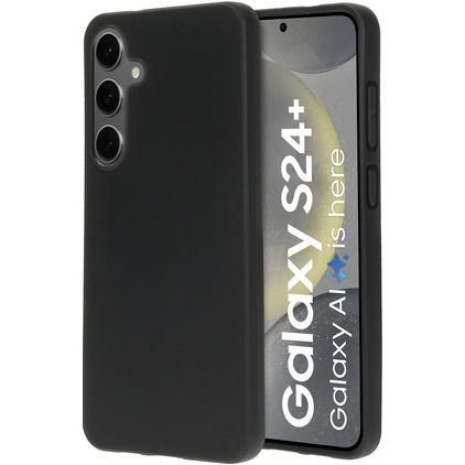 Mobiparts Classic Samsung Galaxy S24 Plus Hülle Flexibles TPU Backcover - Matt Black