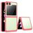 Mobigear Crystal Samsung Galaxy Z Flip 5 Hülle Hardcase Backcover - Transparent / Rot