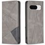 Mobigear Rhombus Slim Google Pixel 8 Klapphülle - Grau