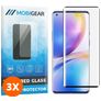 Mobigear Curved OnePlus 9 Pro Panzerglas Gehärtetes Glas Displayschutz - Schwarz (3er Pack)