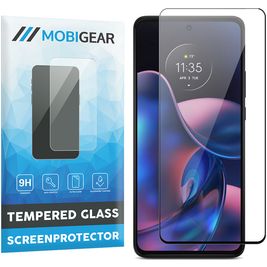 Mobigear Premium Motorola Edge (2022) Panzerglas Gehärtetes Glas Displayschutz - Hüllenfreundlich - Schwarz