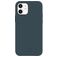 Valenta Snap Luxe iPhone 12 Mini Hülle Echtes Leder Backcover - Blau