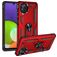 Mobigear Armor Ring Samsung Galaxy A22 4G Hülle Hardcase Backcover Stoßfest mit Ringhalter - Rot