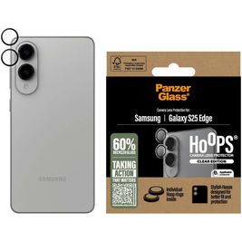 PanzerGlass Hoops Samsung Galaxy S25 Edge Gehärtetes Glas Kameralinsen Schutz - Hüllenfreundlich