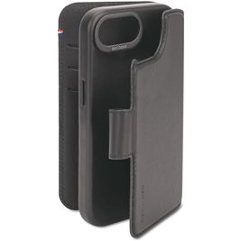 Decoded Detachable Wallet iPhone 16e Hülle Echtes Leder Abnehmbare 2in1 Klapphülle Geldbörse - Schwarz