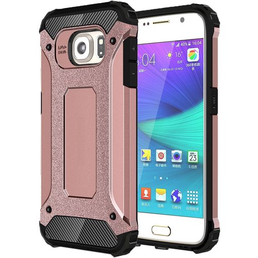 Mobigear Outdoor Samsung Galaxy S6 Hülle Hardcase Backcover Stoßfest - Roségold