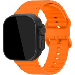 Mobilize Buckle Silikon Apple Watch Armband Dornschließe - 42/41/40/38 mm - Orange