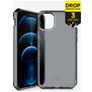 ITSkins SpectrumClear iPhone 12 Hülle Flexibles TPU Backcover Stoßfest - Smoke