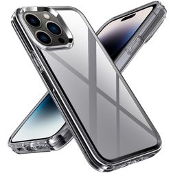 Mobigear Crystal iPhone 14 Pro Max Hülle Hardcase Backcover - Transparent / Grau