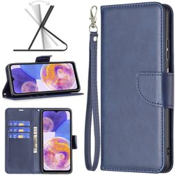 Mobigear Excellent Samsung Galaxy A23 Hülle Klapphülle Geldbörse - Blau
