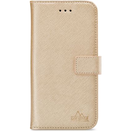 My Style Flex Wallet Samsung Galaxy S10e Hülle Klapphülle Geldbörse - Gold