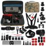 Puluz GoPro Mount Zubehör Starter Pack 45 Teile + Tasche Army