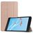 Mobigear Tri-Fold Lenovo Tab E7 Hülle Klapphülle - Roségold