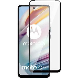 Mobigear Premium Motorola Moto G60 Panzerglas Gehärtetes Glas Displayschutz - Hüllenfreundlich - Schwarz