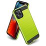 Mobigear Brushed Armor iPhone 12 Pro Max Hülle Hardcase Backcover Stoßfest - Grün