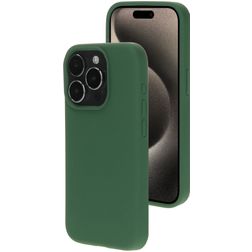 Mobiparts iPhone 15 Pro Silikon Hülle Backcover - Forest Green