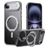 Mobigear Frosted Mag iPhone Air MagSafe Hülle Hardcase Backcover mit Ständer - Grau