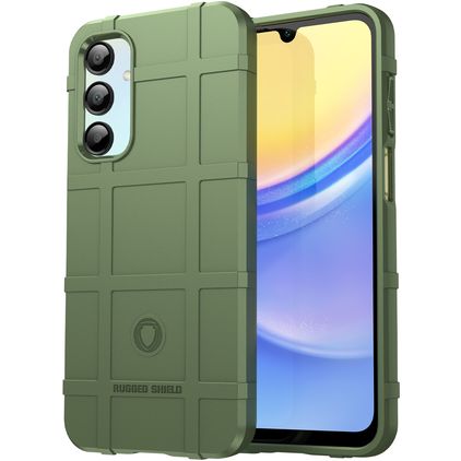 Mobigear Rugged Shield Samsung Galaxy A16 Hülle Flexibles TPU Backcover Stoßfest - Grün