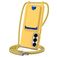 Mobigear Lanyard Card Samsung Galaxy S26 Plus Silikon Handykette mit Kartenfach - Gelb