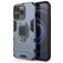 Mobigear Armor Ring iPhone 13 Pro Hülle Hardcase Backcover Stoßfest mit Ringhalter - Blau