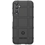 Mobigear Rugged Shield Samsung Galaxy A24 Hülle Flexibles TPU Backcover Stoßfest - Schwarz