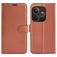 Mobigear Classic Realme GT 6 Hülle Klapphülle Geldbörse - Braun