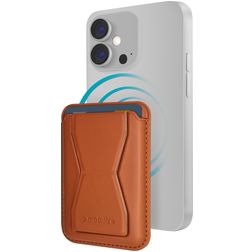 Mobilize Magnet Kartenetui - 2 Karten - MagSafe Kompatibel - Braun
