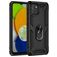 Mobigear Armor Ring Samsung Galaxy A03 Hülle Hardcase Backcover Stoßfest mit Ringhalter - Schwarz