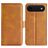 Mobigear Slim Magnet iPhone Air Hülle Klapphülle Geldbörse - Cognac