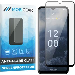 Mobigear Premium Nokia G60 5G Panzerglas Gehärtetes Glas Displayschutz - Hüllenfreundlich - Schwarz
