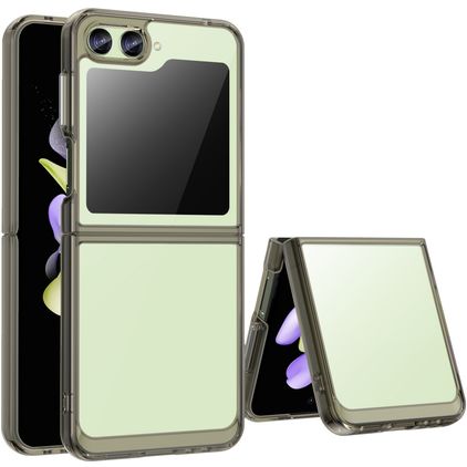 Mobigear Crystal Samsung Galaxy Z Flip 5 Hülle Hardcase Backcover - Transparent / Grau