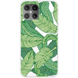 Mobigear Design iPhone 12 Pro Max TPU (flexibel) Backcover - Bananenblatt