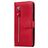 Mobigear Zipper Xiaomi Mi Note 10 Lite Hülle Klapphülle Geldbörse - Rot