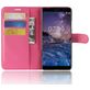 Mobigear Classic Nokia 7 Plus Hülle Klapphülle Geldbörse - Magenta