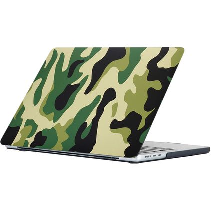 Mobigear Design MacBook Air 15 Zoll (2023-2026) Hardcase Hülle MacBook Case - Jungle Camauflage - Model A2941 / A3114 / A3241 / A3448
