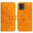 Mobigear Sunflower Motorola Moto G72 Hülle Klapphülle Geldbörse - Cognac