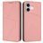 Mobigear Frosted Flip iPhone 17 Hülle Klapphülle Geldbörse - Pink