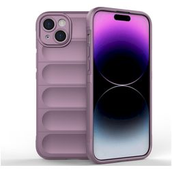 Mobigear Bumpy iPhone 15 Plus Hülle Flexibles TPU Backcover - Lila
